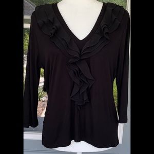 H&M Ruffle Collar Sweater Lg